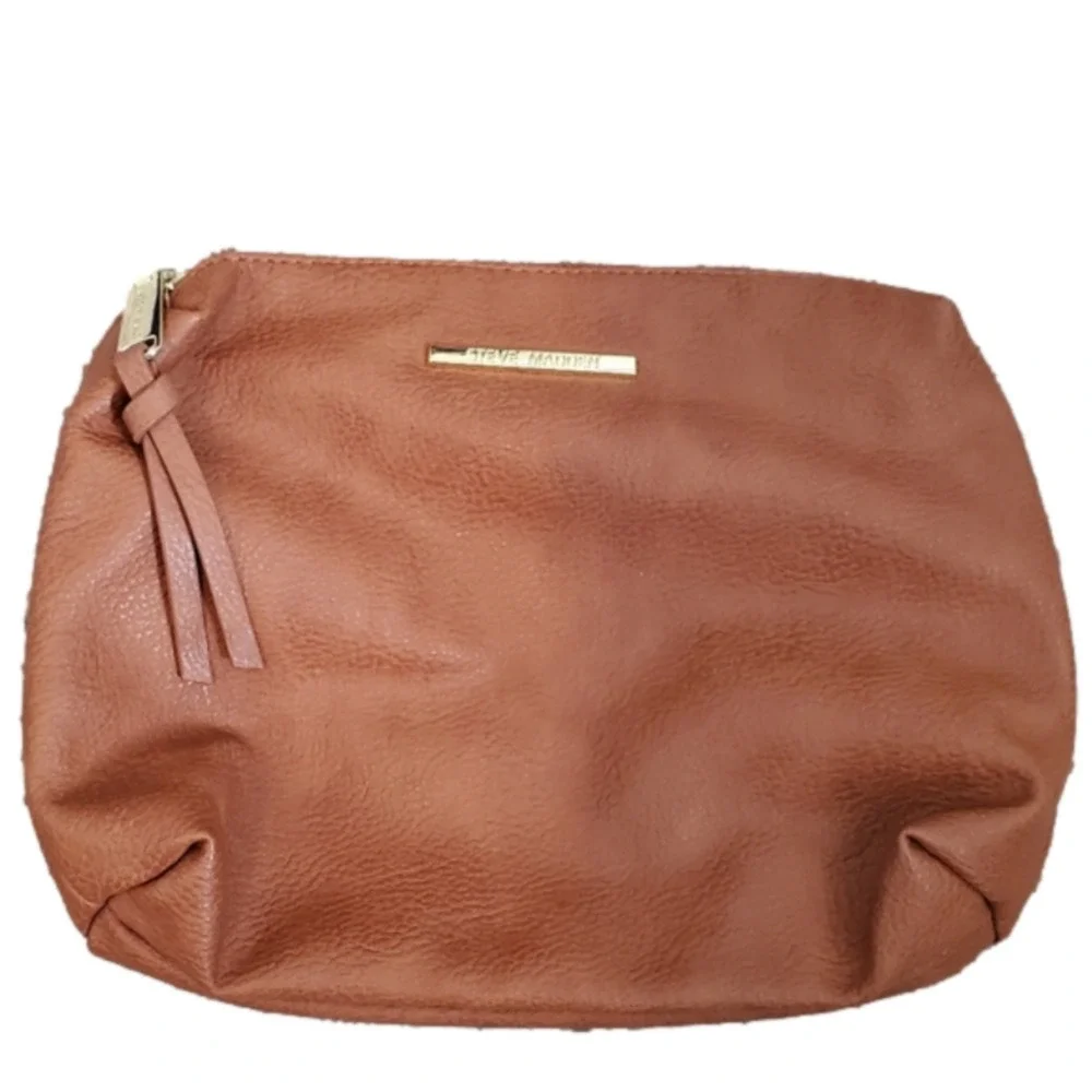 FAUX Leather Steve Madden Brown Pouch